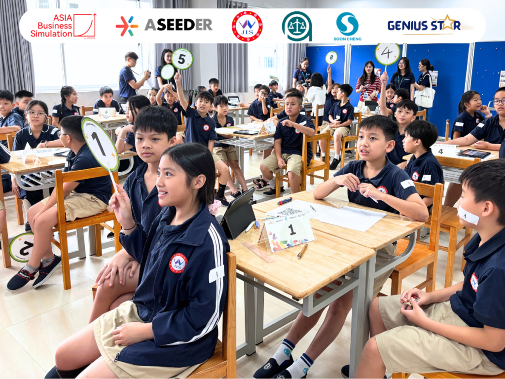 Học sinh tiểu học JIS tham gia vòng đấu giá workshop ABS